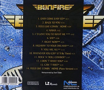 Bonfire: Feels Like Comin Home [CD]