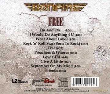 Bonfire: Free [CD]