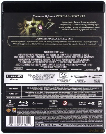 Harry Potter i Komnata Tajemnic [Blu-Ray 4K]+[Blu-Ray]