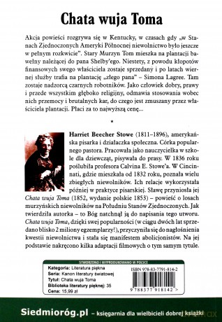 Chata wuja Toma - Harriet Beecher Stowe [KSIĄŻKA]