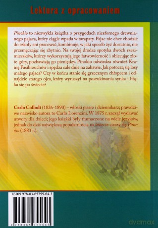 Pinokio. Lektura z opracowaniem (zielona seria) - Carlo Collodi [KSIĄŻKA]