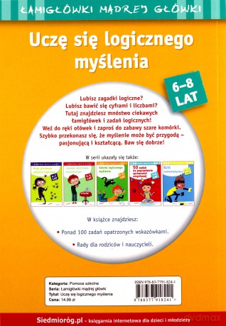 Uczę się logicznego myślenia 6-8 lat - Roger Rougier [KSIĄŻKA]