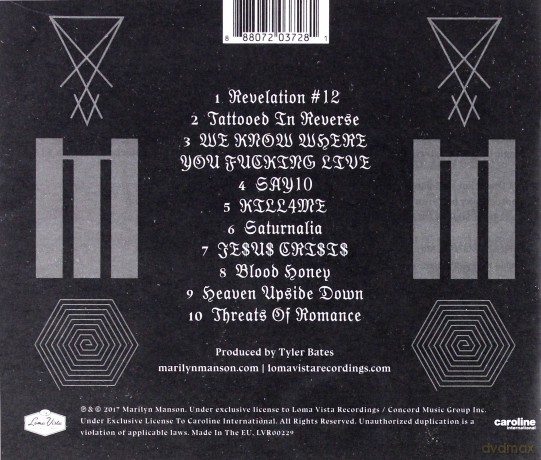 Marilyn Manson: Heaven Upside Down [CD]