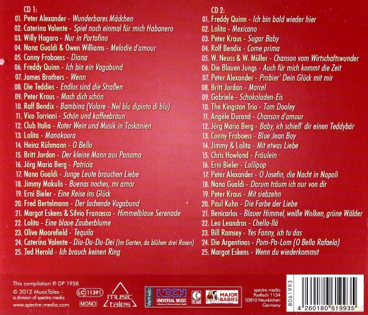 Die Schlager des Jahres 1958 [2CD]