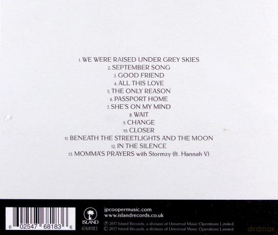 Jp Cooper: Raised Under Grey Skies [CD]