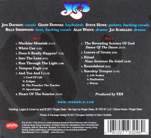 Yes: Topographic Drama: Live Across America [2CD]