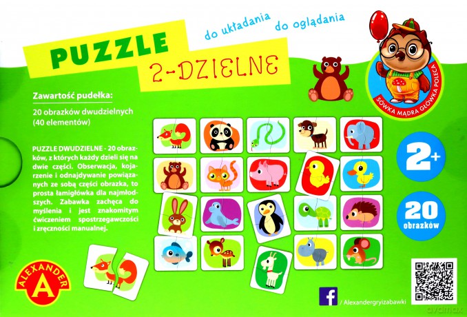 2-dzielne - Sówka mądra główka [PUZZLE]