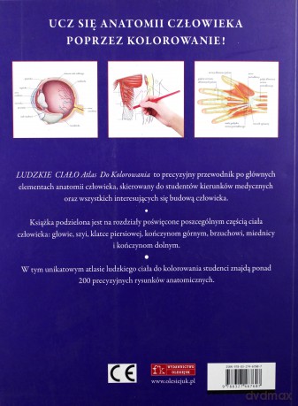 Atlas do kolorowania. Ludzkie ciało [KSIĄŻKA]