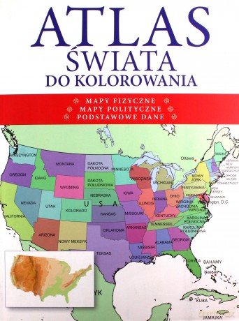 Atlas świata do kolorowania [KSIĄŻKA]