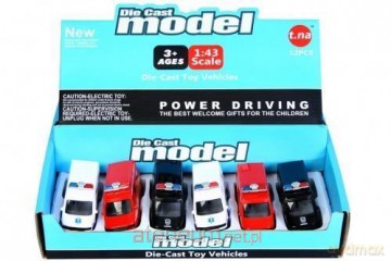 Auto ratunkowe metalowe 10 cm mix