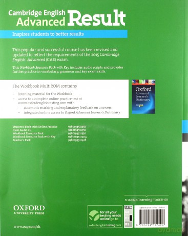 Cambridge English Advanced Result ćwiczenie [KSIĄŻKA]