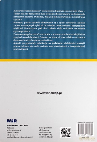 Czytanie ze zrozumieniem dla klasy 1 [KSIĄŻKA]