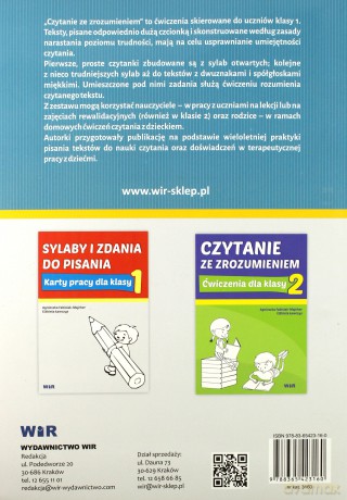 Czytanie ze zrozumieniem dla klasy 1 [KSIĄŻKA]