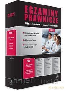 Egzaminy Prawnicze Ministerstwa 2018 (Tom 1) [KSIĄŻKA]