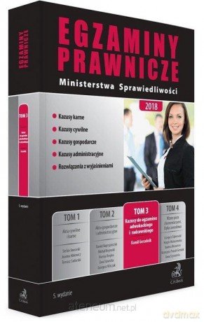 Egzaminy Prawnicze Ministerstwa 2018 (Tom 3) [KSIĄŻKA]