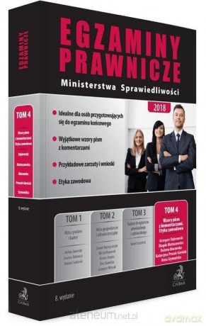 Egzaminy Prawnicze Ministerstwa 2018 (Tom 4) [KSIĄŻKA]