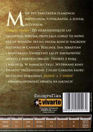 Carlos Saura Kolekcja: Fados / Siódmy dzień [BOX] [2DVD]