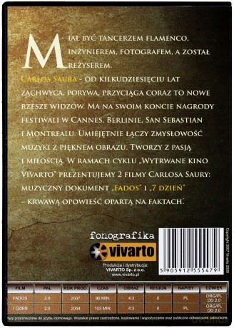 Carlos Saura Kolekcja: Fados / Siódmy dzień [BOX] [2DVD]