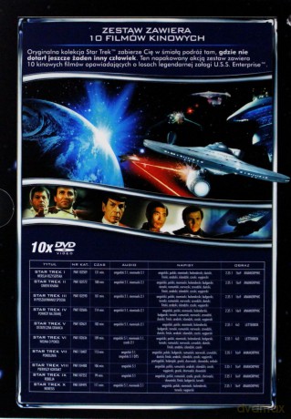 Star Trek Kolekcja 10 filmów pelnometrażowych [BOX] [10DVD]