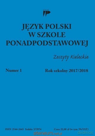 Język polski w szkole ponadpodstawowych nr 1 2017/2018 [KSIĄŻKA]