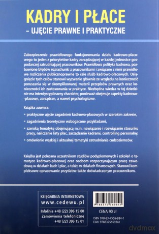 Kadry i płace - ujęcie prawne i praktyczne [KSIĄŻKA]