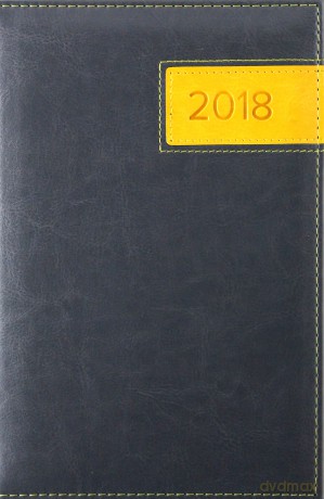Kalendarz 2018 A5 Standard Color szary/żółty [KALENDARZ]
