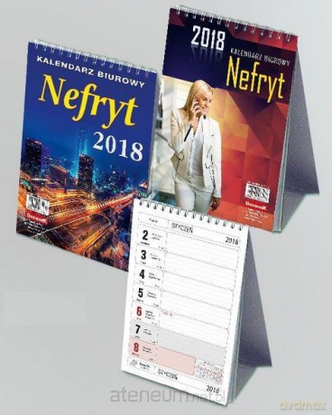 Kalendarz 2018 Biurowy Nefryt pionowy [KALENDARZ]