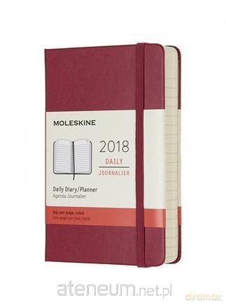 Kalendarz 2018 dzienny 12MP bordowy [KALENDARZ]