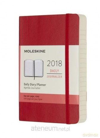 Kalendarz 2018 dzienny 12MP czerwony szkarłatny [KALENDARZ]