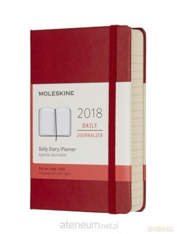 Kalendarz 2018 dzienny 12MP czerwony szkarłatny [KALENDARZ]