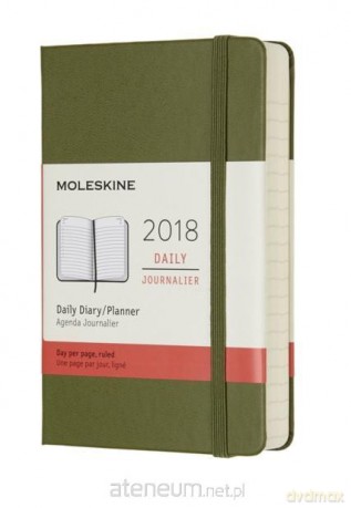 Kalendarz 2018 dzienny 12MP oliwkowy [KALENDARZ]