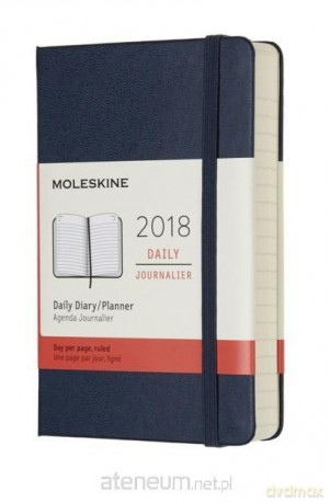 Kalendarz 2018 dzienny 12MP szafirowy [KALENDARZ]
