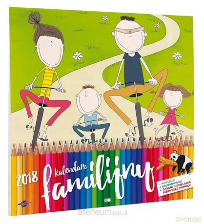 Kalendarz 2018 Familijny z naklejkami KAD-5 [KALENDARZ]