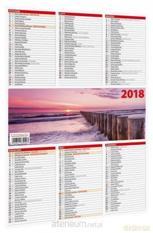 Kalendarz 2018 listkowy dwustronny MIX [KALENDARZ]