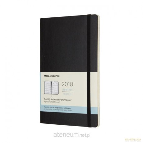 Kalendarz 2018 miesięczny 12ML czarny [KALENDARZ]
