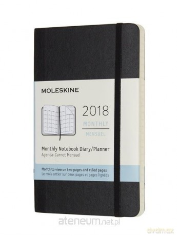 Kalendarz 2018 miesięczny 12MP czarny [KALENDARZ]