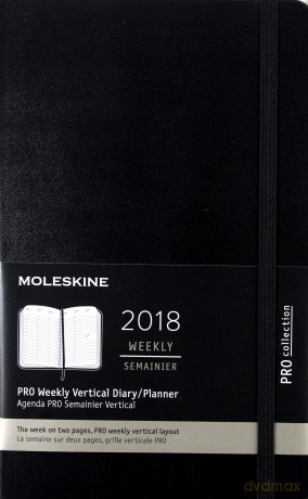 Kalendarz 2018 tyg. 12ML PRO czarny wertykalny [KALENDARZ]