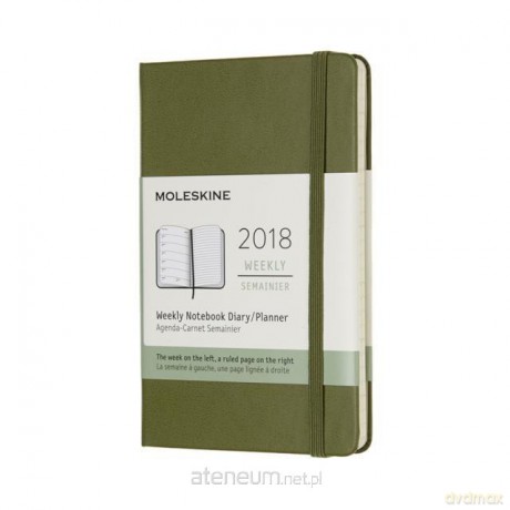 Kalendarz 2018 tygodniowy 12MP oliwkowy [KALENDARZ]