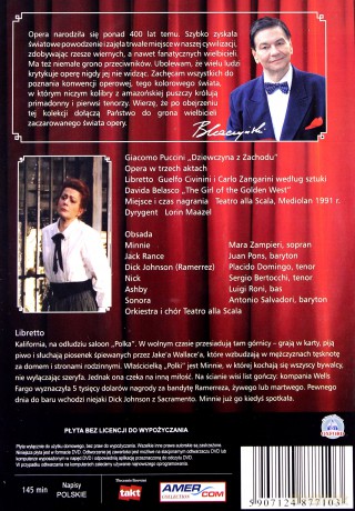 Bogusław Kaczyński Przedstawia: Opery 15: Dziewczyna z Zachodu [DVD]