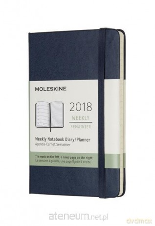 Kalendarz 2018 tygodniowy 12MP szafirowy [KALENDARZ]