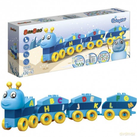 Klocki BanBao 9105 YoungOnes Gąsieniczka niebieska [KLOCKI]