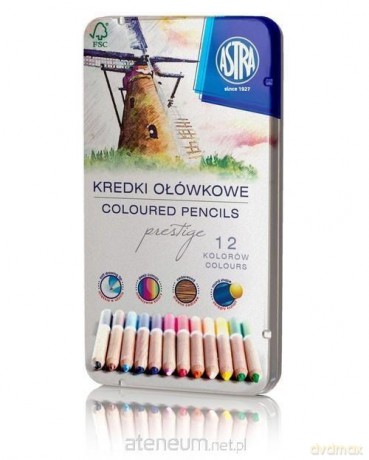 Kredki ołówkowe prestige 12 kolorów