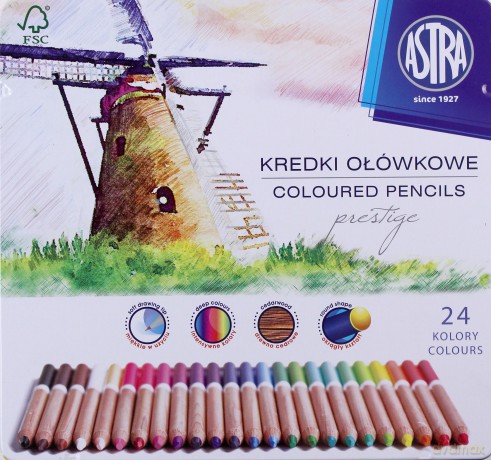 Kredki ołówkowe prestige 24 kolorów