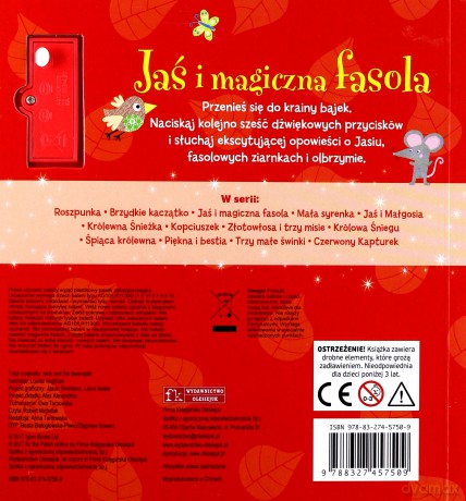 Książeczka dźwiękowa. Jaś i magiczna fasola [KSIĄŻKA]