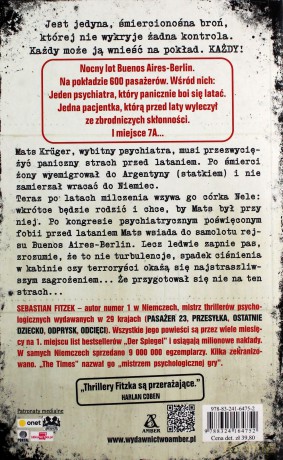 Lot 7A - Sebastian Fitzek [KSIĄŻKA]