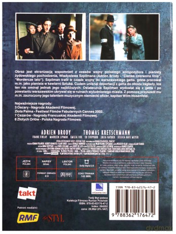 Kolekcja Filmowa Roman Polański 01: Pianista (booklet) [DVD]