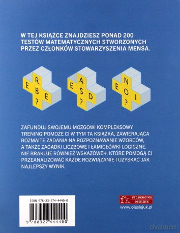 Mensa The High IQ Society. Nowe łamigłówki - Tim Dedopulos [KSIĄŻKA]