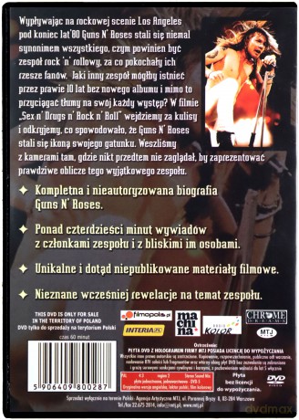 Guns N' Roses: Sex n' drugs n' rock n' roll [DVD]