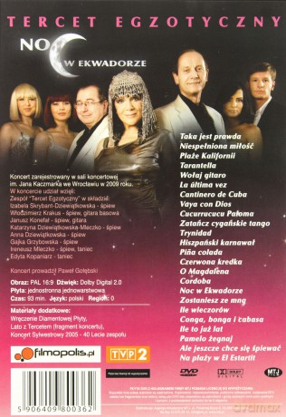 Tercet Egzotyczny: Noc w Ekwadorze [DVD]