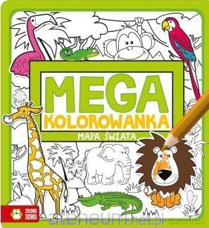 Megakolorowanka. Mapa świata+ kredki Pakiet [KSIĄŻKA]